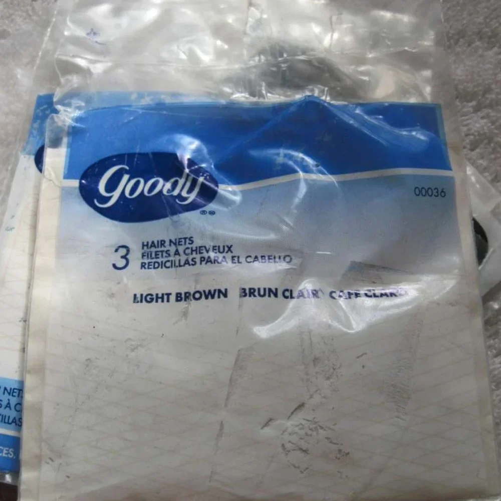 Goody Mesh Hair Nets Elastic Border Edge Comfortable Hold Protect Neat Invisible